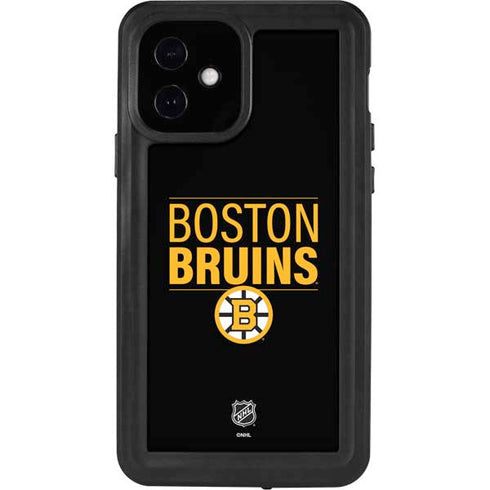 NHL Boston Bruins Lineup iPhone 12 Waterproof Case
