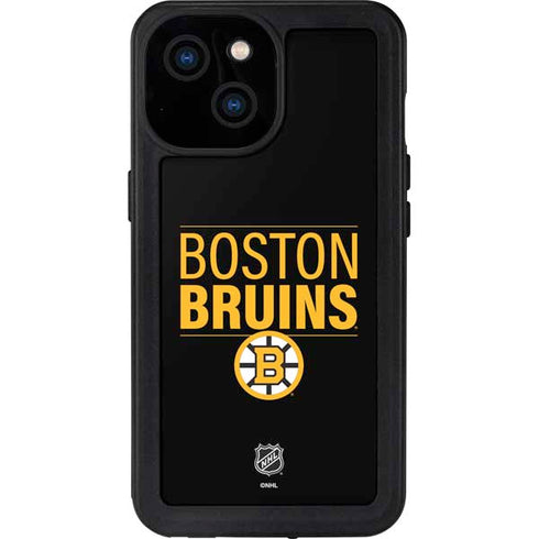 NHL Boston Bruins Lineup iPhone 13 Mini Waterproof Case
