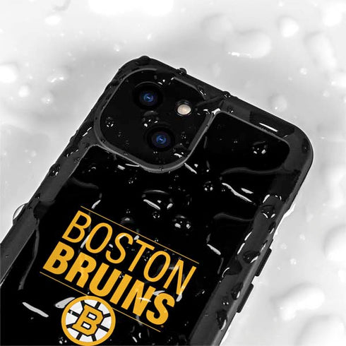 NHL Boston Bruins Lineup iPhone 13 Mini Waterproof Case