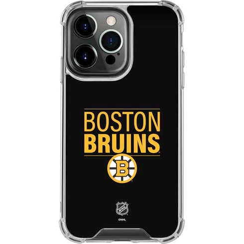 NHL Boston Bruins Lineup iPhone 13 Pro Clear Case