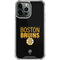 NHL Boston Bruins Lineup iPhone 13 Pro Max Clear Case