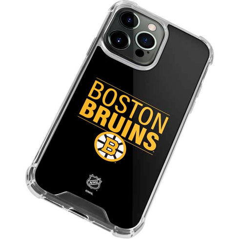 NHL Boston Bruins Lineup iPhone 13 Pro Max Clear Case