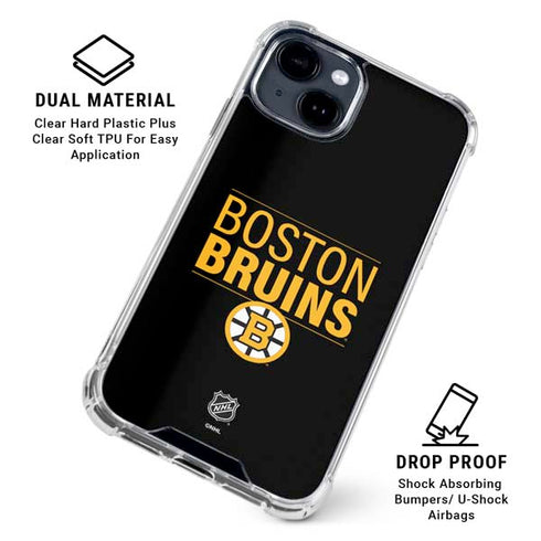 NHL Boston Bruins Lineup iPhone 14 Plus Clear Case