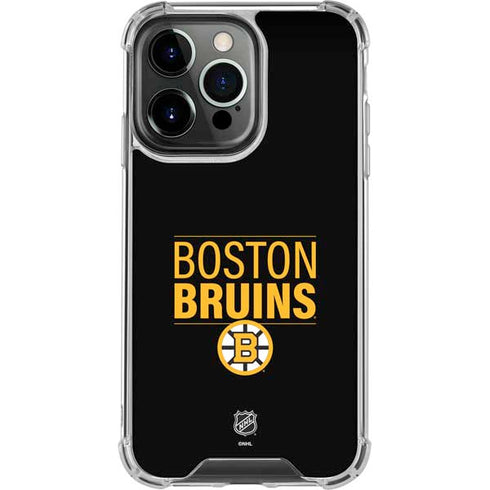 NHL Boston Bruins Lineup iPhone 14 Pro Clear Case