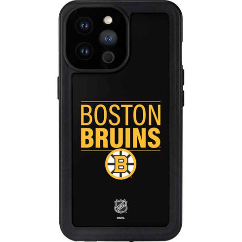 NHL Boston Bruins Lineup iPhone 14 Pro Max Waterproof Case