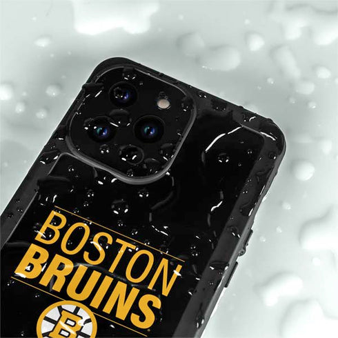 NHL Boston Bruins Lineup iPhone 14 Pro Max Waterproof Case