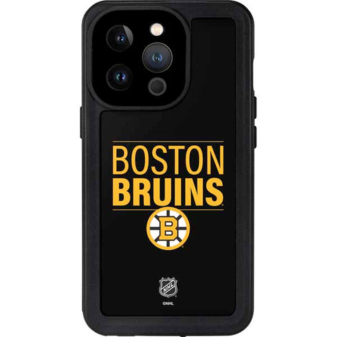 NHL Boston Bruins Lineup iPhone 14 Pro Waterproof Case