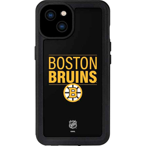 NHL Boston Bruins Lineup iPhone 15 Plus Waterproof Case