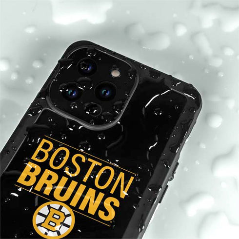 NHL Boston Bruins Lineup iPhone 15 Pro Waterproof Case