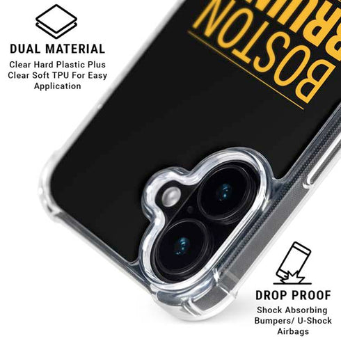 NHL Boston Bruins Lineup iPhone 16 Clear Case