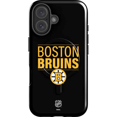 NHL Boston Bruins Lineup iPhone 16 Plus Magsafe Impact Case