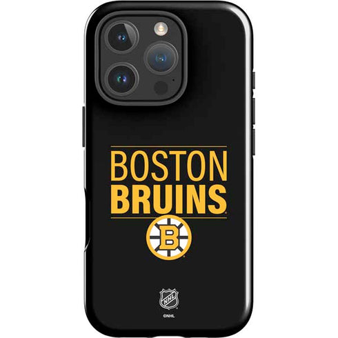 NHL Boston Bruins Lineup iPhone 16 Pro Impact Case