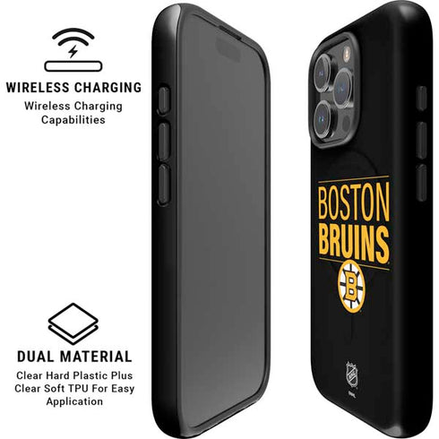 NHL Boston Bruins Lineup iPhone 16 Pro Magsafe Impact Case