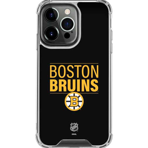 NHL Boston Bruins Lineup iPhone 16 Pro Max Clear Case