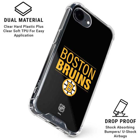 NHL Boston Bruins Lineup iPhone 16e Clear Case
