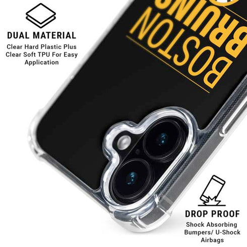 NHL Boston Bruins Lineup iPhone 17 Clear Case