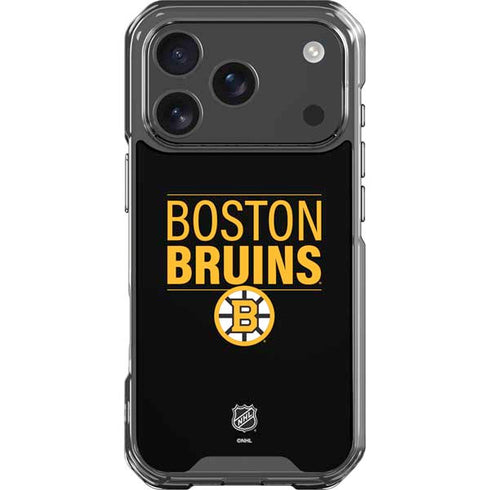 NHL Boston Bruins Lineup iPhone 17 Pro Clear Case