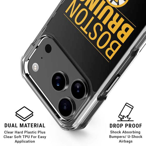 NHL Boston Bruins Lineup iPhone 18 Pro Clear Case