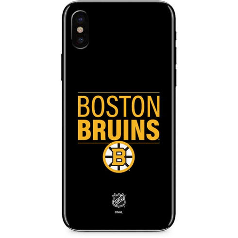 NHL Boston Bruins Lineup iPhone X Skin