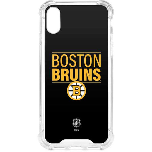 NHL Boston Bruins Lineup iPhone XS Clear Case