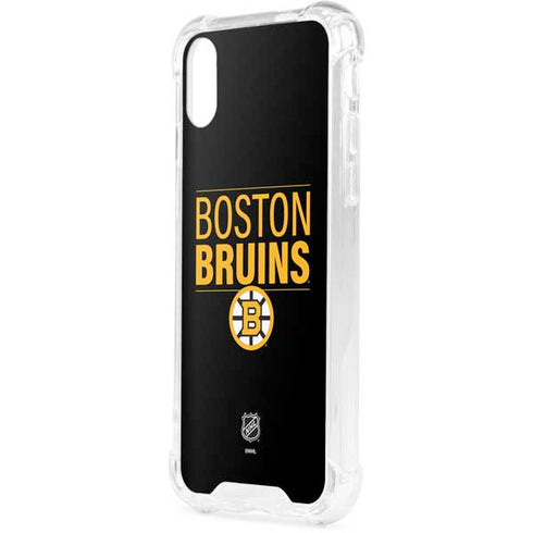 NHL Boston Bruins Lineup iPhone XS Clear Case