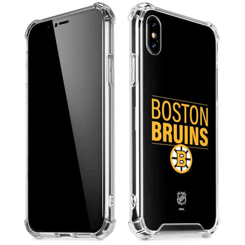 NHL Boston Bruins Lineup iPhone XS Max Clear Case