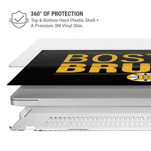 NHL Boston Bruins Lineup MacBook Pro 14in (2021-24) Case plus Skin