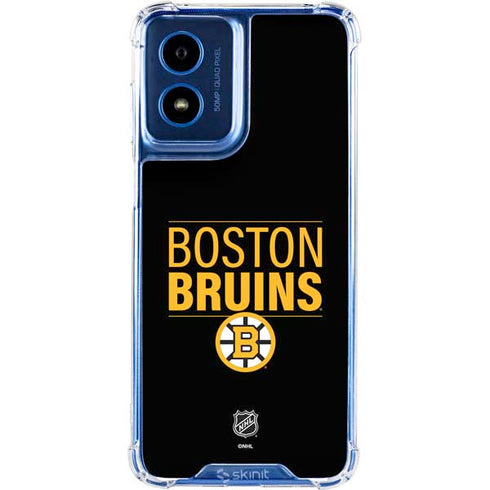 NHL Boston Bruins Lineup Moto G 5G (2024) Clear Case