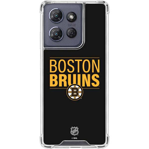 NHL Boston Bruins Lineup Moto G 5G (2025) Clear Case