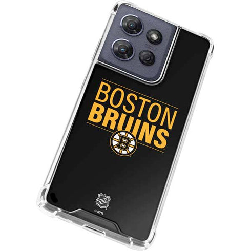 NHL Boston Bruins Lineup Moto G 5G (2025) Clear Case