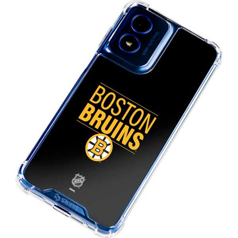 NHL Boston Bruins Lineup Moto G Play 4G (2024) Clear Case