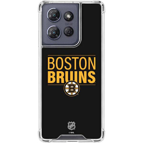 NHL Boston Bruins Lineup Moto G Play 5G (2025) Clear Case