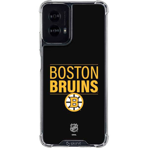 NHL Boston Bruins Lineup Moto G Power 5G (2024) Clear Case