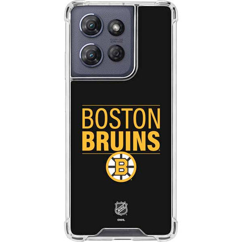 NHL Boston Bruins Lineup Moto G Power 5G (2025) Clear Case