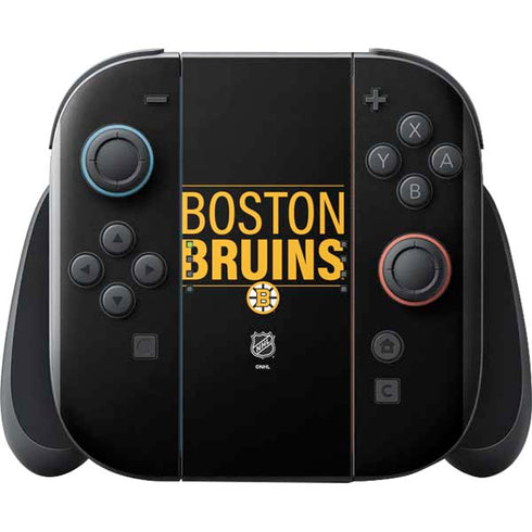 NHL Boston Bruins Lineup Nintendo Switch 2 (2025) with Joy-Con Skin