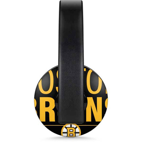 NHL Boston Bruins Lineup PlayStation 4 Gold Wireless Headset Skin
