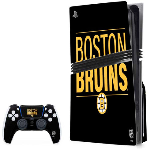 NHL Boston Bruins Lineup PS5 Pro Disk Bundle Skin
