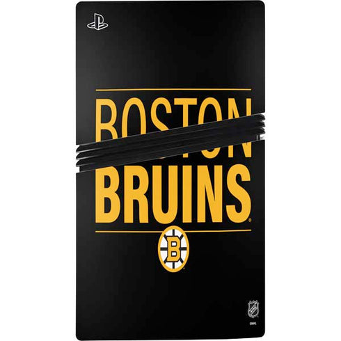 NHL Boston Bruins Lineup PS5 Pro Disk Console Skin