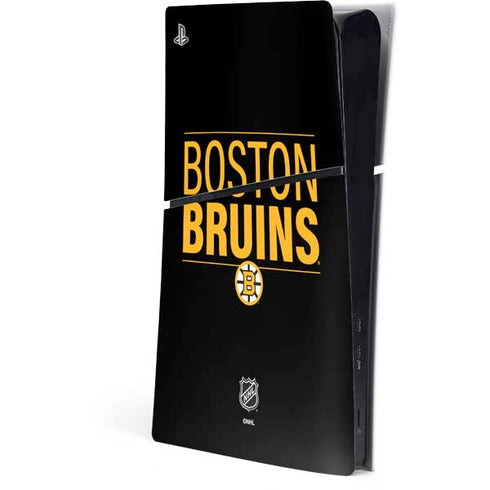 NHL Boston Bruins Lineup PS5 Slim Digital Edition Console Skin