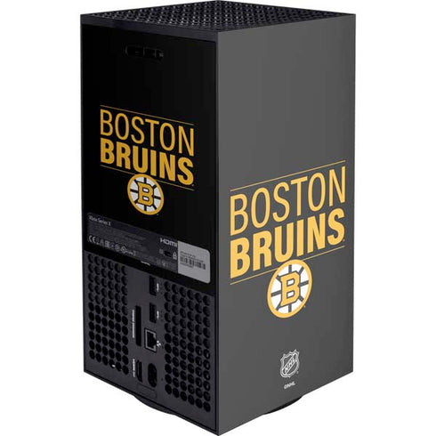 NHL Boston Bruins Lineup XBox Series X Digital Edition Console Skin