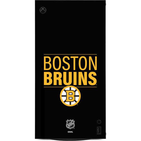 NHL Boston Bruins Lineup XBox Series X Digital Edition Console Skin