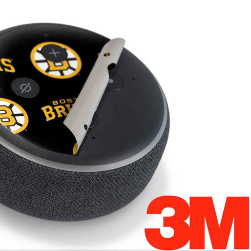 NHL Boston Bruins Pattern Amazon Echo Dot Skin