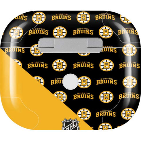 NHL Boston Bruins Pattern Apple AirPods (3rd Gen 2021) Skin