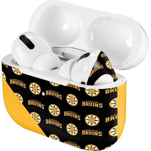 NHL Boston Bruins Pattern Apple AirPods Pro Skin