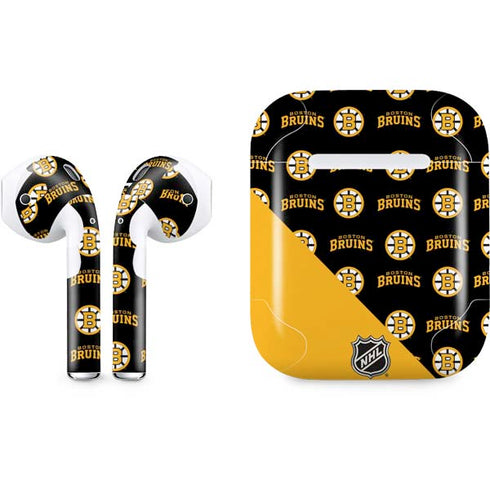 NHL Boston Bruins Pattern Apple AirPods Skin