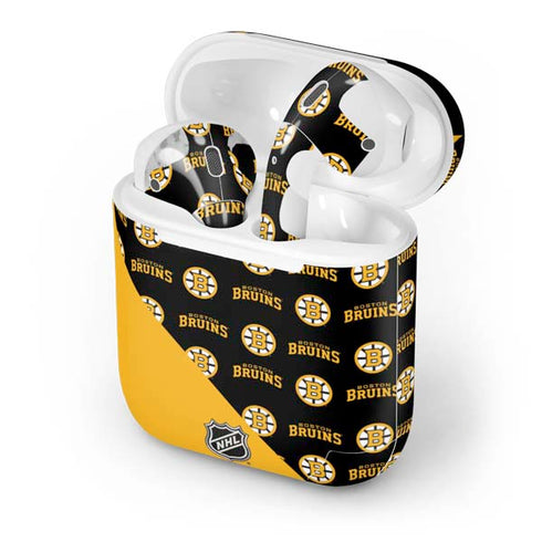 NHL Boston Bruins Pattern Apple AirPods Skin