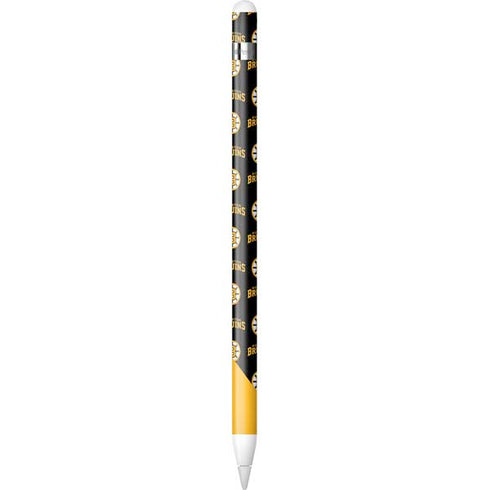 NHL Boston Bruins Pattern Apple Pencil (1st Gen, 2017) Skin