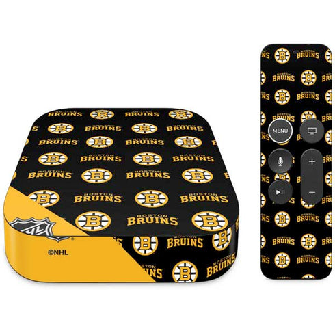 NHL Boston Bruins Pattern Apple TV Skin