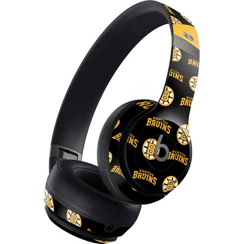 NHL Boston Bruins Pattern Beats Solo 4 Wireless Headphones Skin