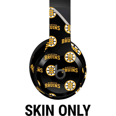NHL Boston Bruins Pattern Beats Studio Pro Wireless Headphones Skin